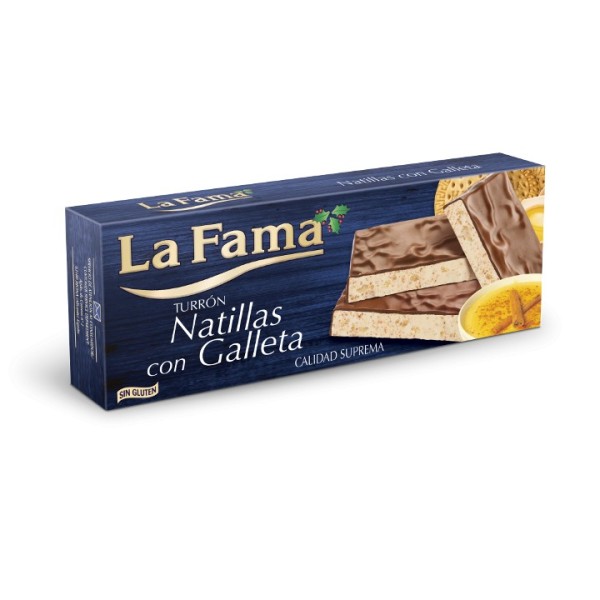 Turrón de Natillas con Galleta, La Fama - 150g