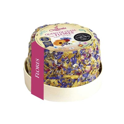 Queso de oveja con flores pza 390gr+-