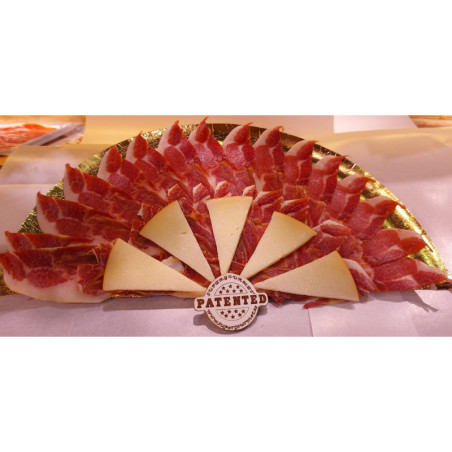 Abanico de Jamón ibérico y manchego +-140gr