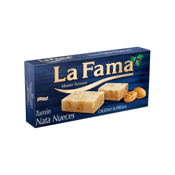 Turrón Nata Nueces La Fama 200g