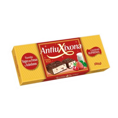 Turrón yogur con fresas y arándanos 150g