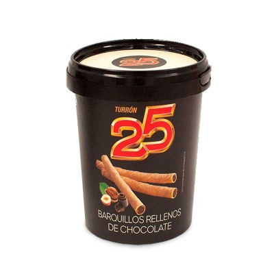 Barquillos rellenos de chocolate 200g