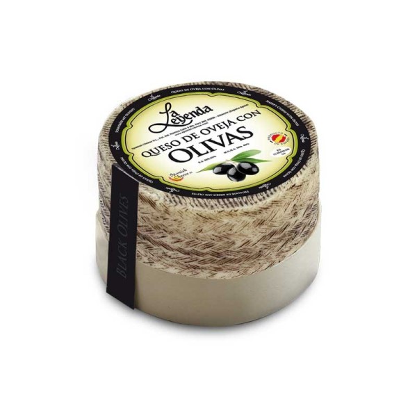 Queso de oveja con olivas 390g