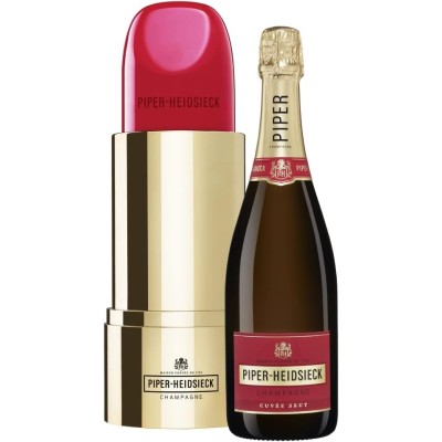 Piper Heidsieck Champagne Cuvée Brut con Envase de Pintalabios - 750 ml