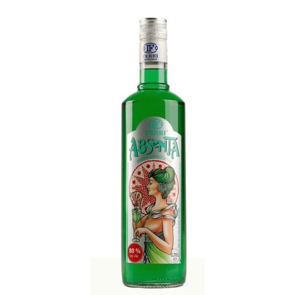 Absenta Ferri 80º, botella 700 ml.